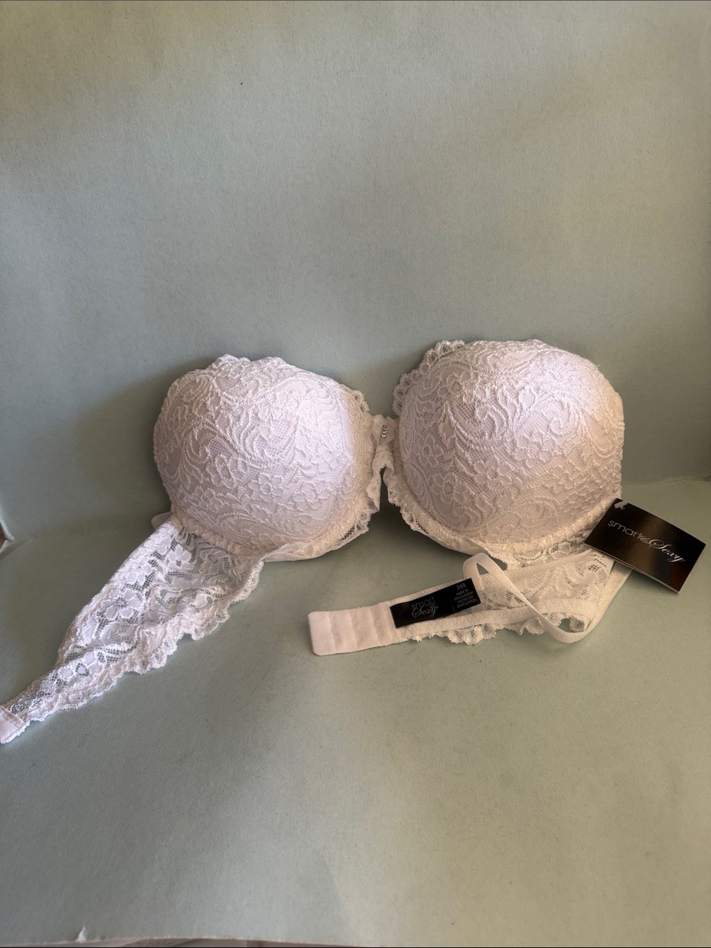 smart & sexy White Lace Push-Up Bra